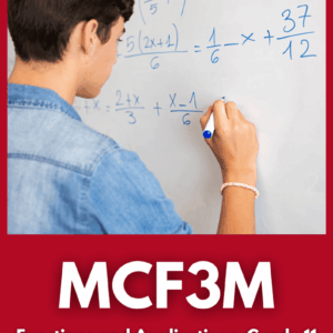Functions and Applications, University/College Preparation (MCF3M)